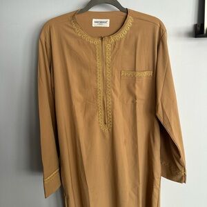Men's Tan Traditional Kurta
